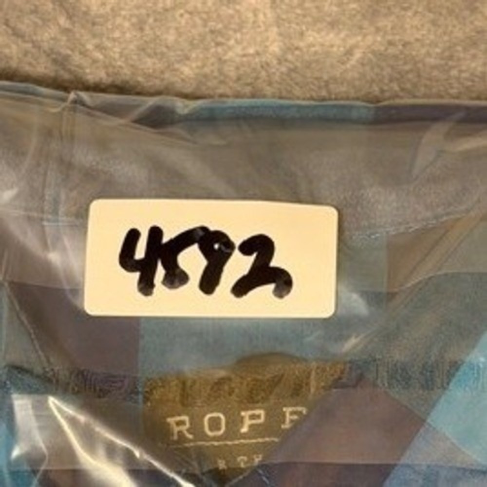 Roper Blue Plaid Pearl Snap Long Sleeve Button Down Western Shirt Mens 2XL EUC‎ - Picture 10 of 10